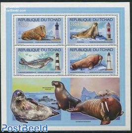 Seals, Walrus & lighthouses 4v m/s