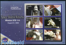 Space Shuttle returns 6v m/s
