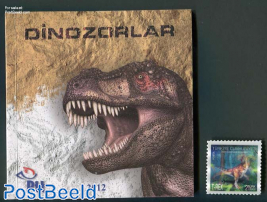 Dinosaurs, Special folder with  3-D Stamp