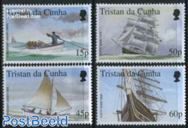 Stamp show London, ships 4v