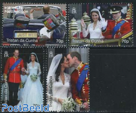 William & Kate royal wedding 4v