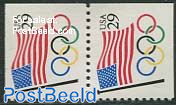 Olympic rings bottom booklet pair