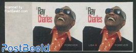 Ray Charles imperforated pair