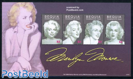 Bequia, Marilyn Monroe 4v m/s