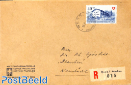 Registered letter to Neuchatel
