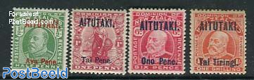 Overprints on NZ stamps 4v