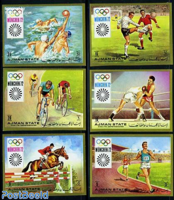 Olympic games 6v , imperforated