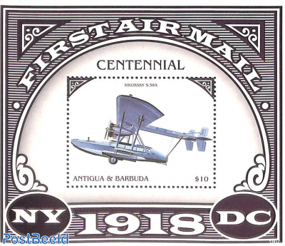 Airmail centenary s/s