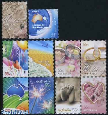 Greetings stamps 10v (2v+2x[+])