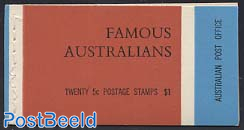 Famous persons booklet with 5x4v