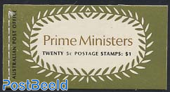 Prime ministers booklet with 5x4v