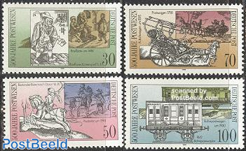 500 years postal services 4v