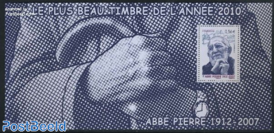 Abbe Pierre, most beautiful stamp of 2010 s/s