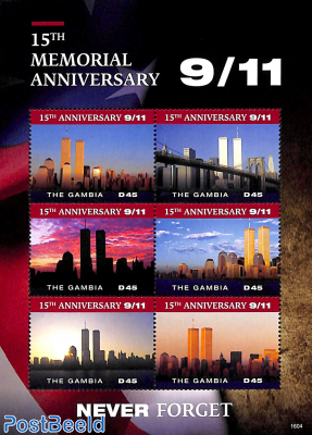 9/11 memorial anniversary 6v m/s