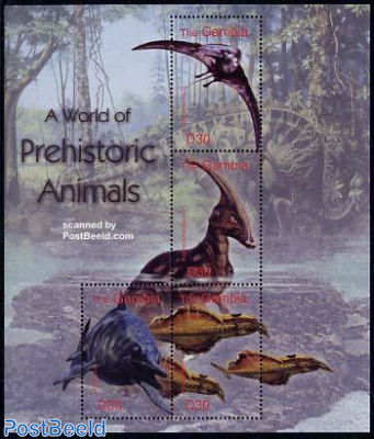Preh. animals 4v m/s, Peteinosaurus