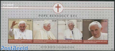 Carriacou, Pope Benedict XVI 4v m/s