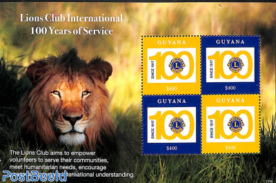 Lions Club centenary 2x2v m/s