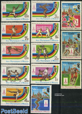 Olympic games 1980 13v
