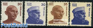 Gandhi/Nehru 4v