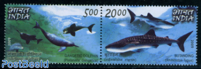 Dolphins & Whales 2v [:] joint issue Philippines