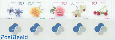 Personal stamps 5v s-a, flowers