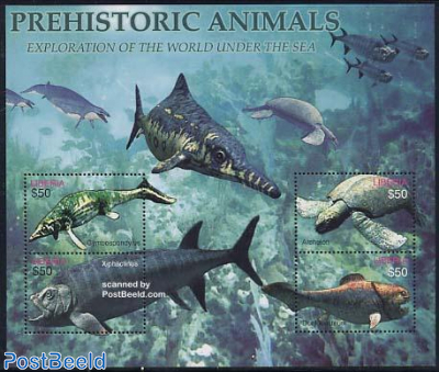 Prehistoric animals 4v m/s, Cymbospondylus