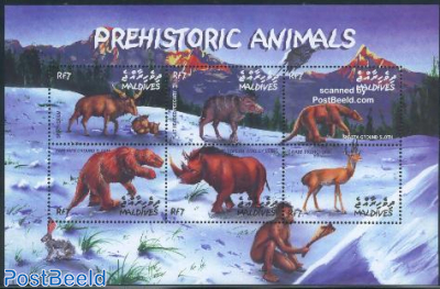 Prehistoric animals 6v m/s