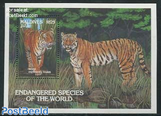 Endangered animals s/s, Panthera tigris