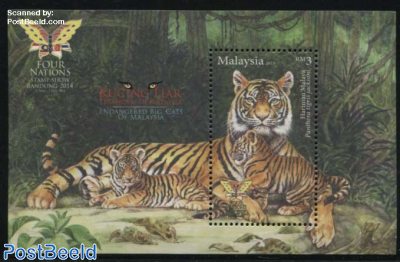 Endangered Big Cats, Overprint Four Nations Bandung s/s