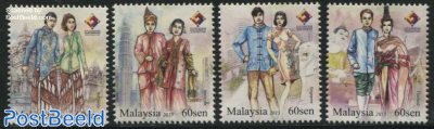Four Nation Stamp Exhibition 4v