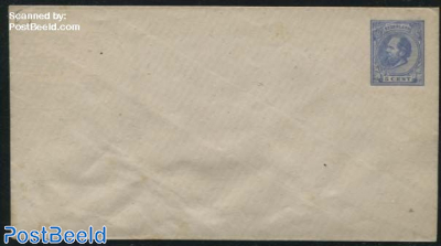 Envelope. 5c ultramarin, flap with point