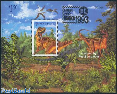 Bangkok stamp exhibition, dinosaurs s/s