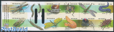 Insects 10v s-a in booklet