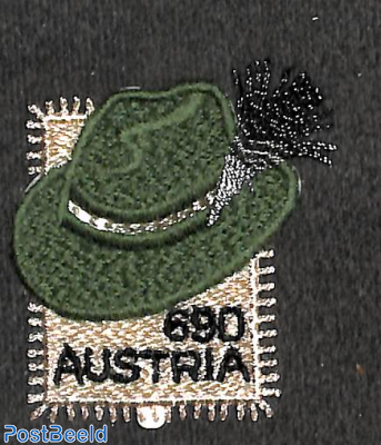 Steirer hat 1v, textile woven stamp