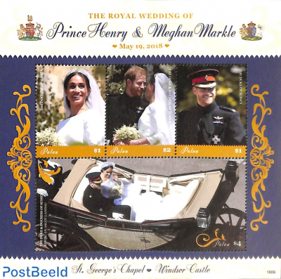 Prince Harry and Meghan Markle wedding 4v m/s