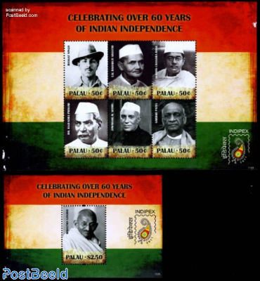 60 Years independence of India 2 s/s