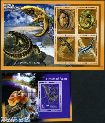 Lizards of Palau 2 s/s