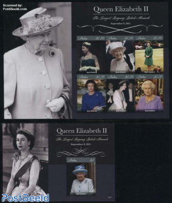 Elizabeth Longest Reigning Monarch 2 s/s