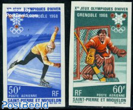 Winter Olympic Games 2v imperforated