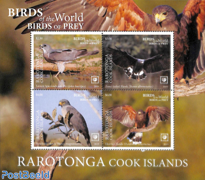 Rarotonga, birds of Prey s/s