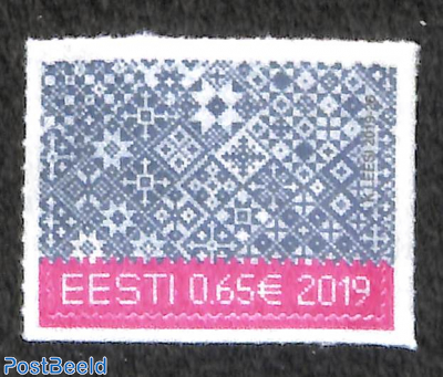 Christmas, textile stamp 1v