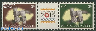 Singapore 2014 2v+tab [:T:]