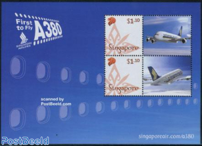 Personal stamps s/s (A380 on tabs)