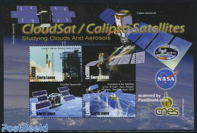 Space, Cloudsat/Calipso satellites 4v m/s