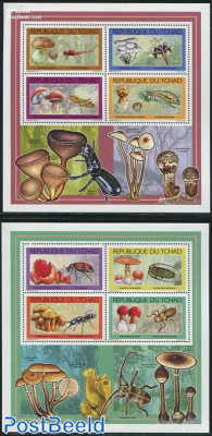 Mushrooms & insects 2 m/s (each with 4v)