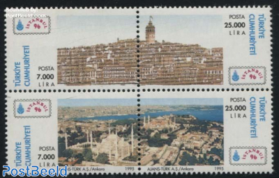 Istanbul 96 stamp exposition 4v [+]