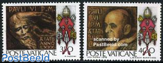 Pope Paul VI 80th birthday 2v