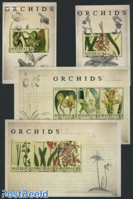 Mayreau, Orchids 4 s/s