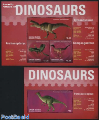 Union Island, Dinosaurs 2 s/s