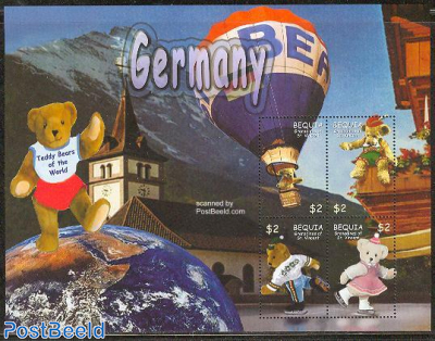 Bequia, Teddy bear/Germany 4v m/s